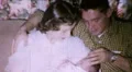 1950s Young COUPLE Holding Newborn New Baby One Day Old Vintage Film Home Movie HD Footage