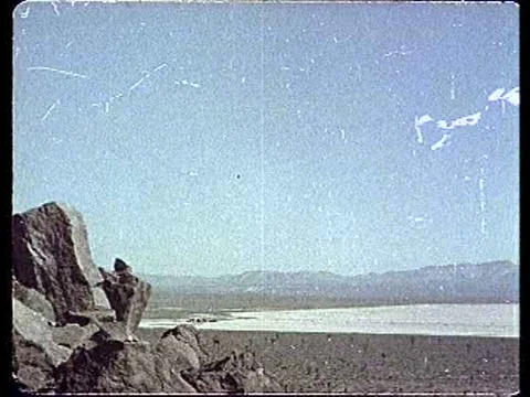 A 1951 atomic bomb test at the Nevada Proving Ground. Stock Footage 74776363