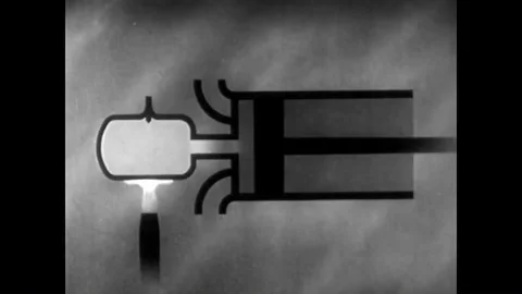 1952 Animation is used to show how a f... Stock Video Pond5