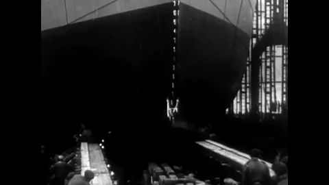1952 - Animation is used to show how a two-stroke cycle in a combustion engine Stock Footage 88959682