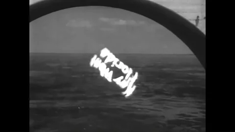 1952 - A highway is under construction off Key West, intended to link the Video stock 86578216