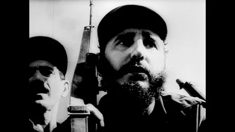 1953-Fidel Castro / Cuban Revolution / Cuba / 1953-1955 Stock Footage