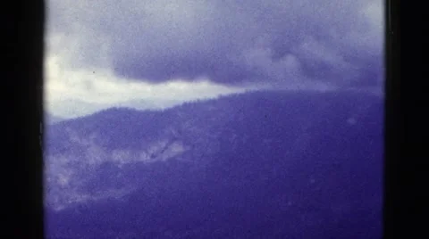 1953: mountain area is seen traveling by road CALIFORNIA Stock Footage
