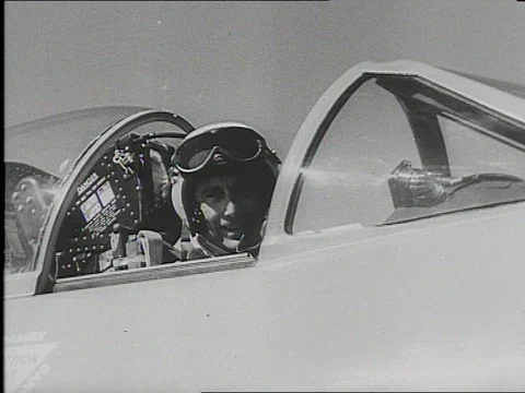 1953-Pilot / Aeroplane / 1953 Stock Footage