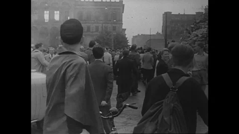 1953-Wiedergeburt einer Nation / Postwar Period / Germany / 1949 - 1955 Stock Footage