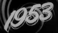 1953 YEAR Vintage Old Film Title Graphic Leader 8mm 7122 HD Footage