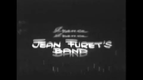 1954 - Jean Furets band plays at the European Jazz Festival. Stock Footage