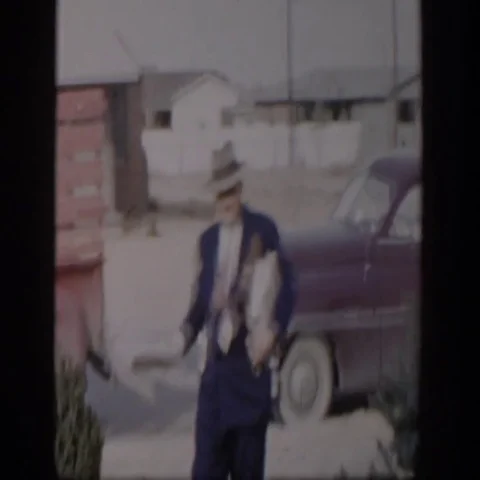 1954: People Walking Into an Important Function in Nevada 스톡 동영상 69442319