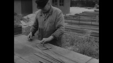 1954-Reconstruction / Wiesbaden / Germany / 1954 Stock Footage