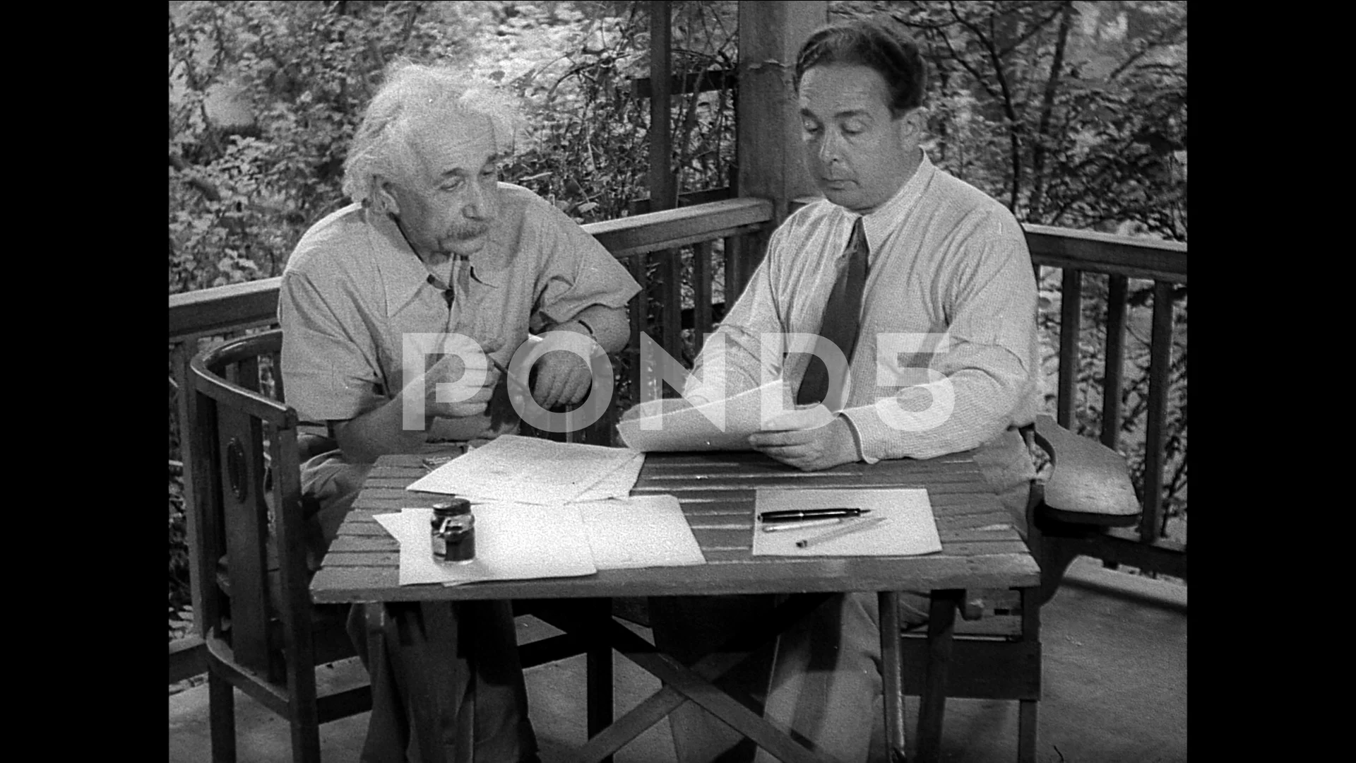 1955-Albert Einstein / Princeton / USA /... | Stock Video | Pond5