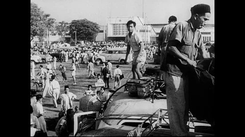 1955-Bandung Conference / Indonesia / 1955 Stock Footage