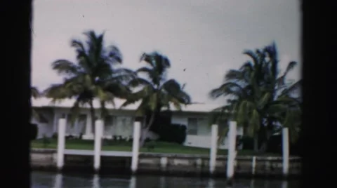 1955: beautiful scene MIAMI, FLORIDA Stock Footage