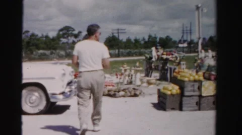 1955: let's load some groceries MIAMI, FLORIDA Stock Footage