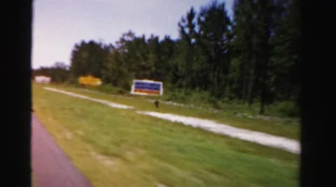 1955: road trip is seen MIAMI, FLORIDA Stock Footage