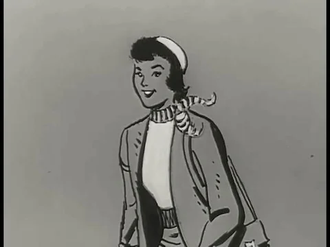 1955- The various elements of creative marketing to housewives is discussed. Stock Footage 79457652
