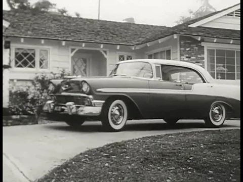 1955- The various elements of creative marketing in the automotive industry. Stock Footage 79457661