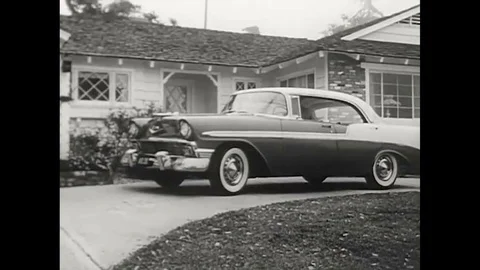1955 The various elements of creative marketing in the automotive industry. Stock Footage 115664402