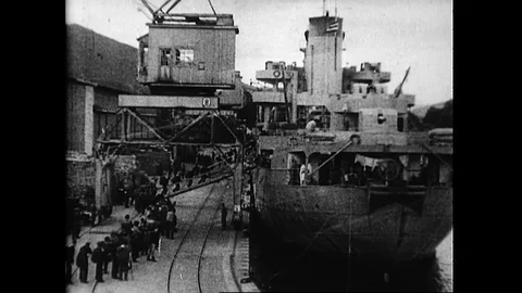 1955-Wiedergeburt einer Nation / Postwar Period / Germany / 1945 - 1955 Stock Footage