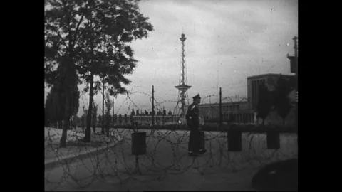 1955-Wiedergeburt einer Nation / Postwar Period / Germany / 1949 - 1955 Stock Footage