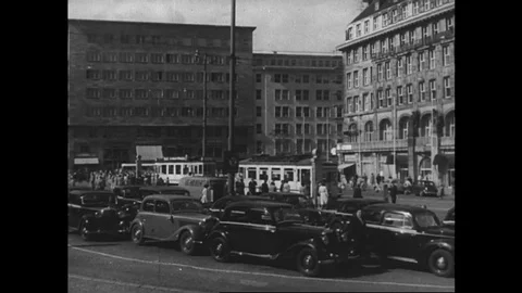 1955-Wiedergeburt einer Nation / Postwar Period / Germany / 1949 - 1955 Stock Footage 77908221