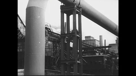 1955-Wiedergeburt einer Nation / Postwar Period / Germany / 1949 - 1955 Stock Footage