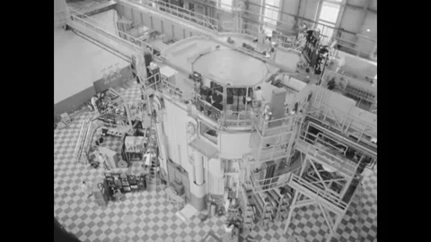1956 - Beam therapy through a nuclear reactor is used to treat patients in Stock Footage 254063559