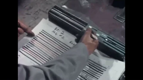 1956 - Drawers are loaded into the Zero Power Reactor IIIs critical assembly. Stock Footage 94258104