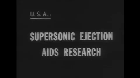 1956 - George Smith, the only test pilot to have ejected from a supersonic jet Stock Footage 122531896
