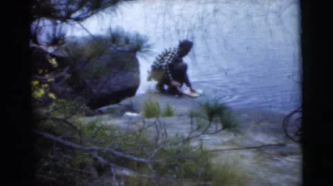 1956: grandpa's weekend pleasure FLORIDA Stock Footage