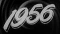 1956 YEAR Vintage Old 1950s Film Title Graphic Calendar Annual Leader 8mm 7108 HD Footage