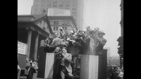 1957-Ngo Dinh Diem / State Visit / New York City / USA / 1957 Stock Footage