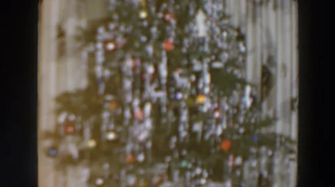 1957: Sighting of a Christmas Tree in Wheeling Ohio Stock Footage 68841210