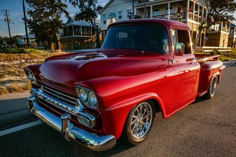 1958 Chevrolet Apache 3100 Stepside Pickup Truck Stock Photos