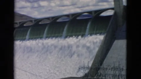 1958: dam assessment reveals that engineering study went inside as the elaborate Stock Footage