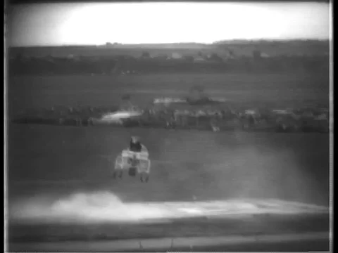 1958 Early Russian "Flying Table" Drone Demonstration Stock Footage 82261097
