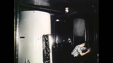 1958 - The electronics systems of a Thor missile are tested in a special Stock Footage 241807236