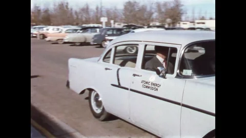 1958 - An engineer receives his security clearance to begin working for the Stock Footage 86407600