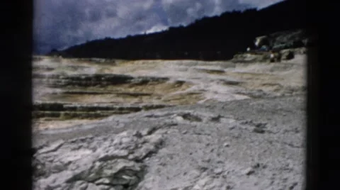 1958: hilly area is seen with trees and greenery MONTANA Stock Footage