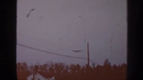 1958: Is It a Blimp or UFO Flying in the Sky? NEBRASKA Stock Footage 69922095