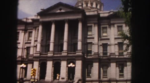 1958: the mountain always high, scary somethimes, aving fresh air, too much wild Stock Footage