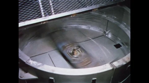 1958 - Nuclear weapon components undergo an acceleration test; at one point, the Stock Footage 86407635