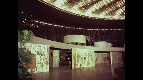 1958-United States Pavilion / Brussels / World's Fair / 1958 Stock Footage