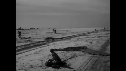 1958 - Units landed in the combat zone prepare a landing strip and begin Vidéo 83134395