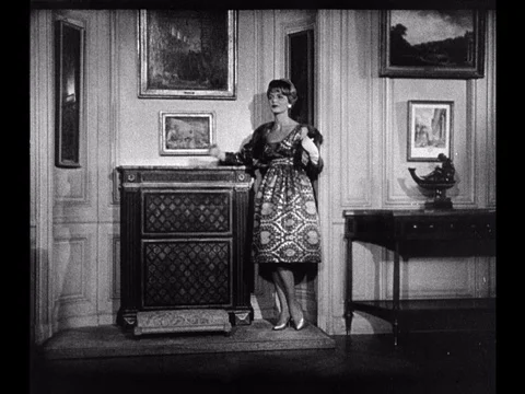 1958-Women's Fashion / Guy Laroche / France / 1958 Stock Footage