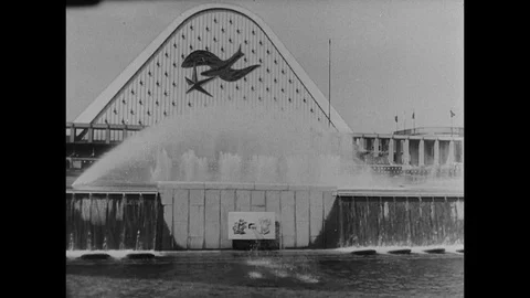 1958-World's Fair / Brussels / Belgium / 1958 Stock Footage