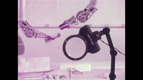 1958 - X-rays are taken of nuclear components to ensure nothing is broken Stock Footage 86407631