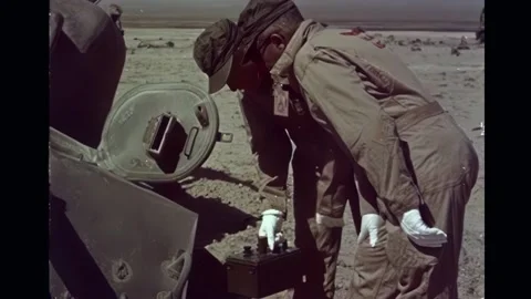 1959 Atomic Bomb Test - - Soldiers Using... | Stock Video | Pond5