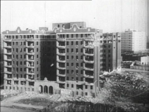 1959-Building Implosion / Building / Collapsing / 1920-1959 Stock-Footage 77861177