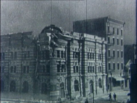 1959-Building Implosion / Building / Collapsing / 1920-1959 Video stock 77861187