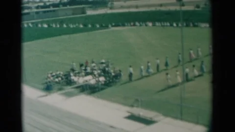 1959: Celebrating Inauguration Function in the Ground SOUTH DAKOTA Video stock 73146877